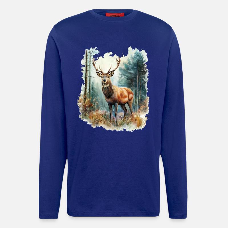 Deer Roe Deer - Longsleeve - made by SPREAD - Iconic Blue
