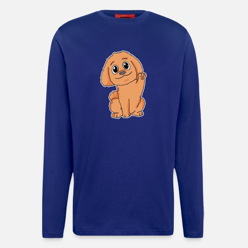 Pudel Hunderasse Hund Hunde - Langarmshirt - made by SPREAD - Iconic Blue