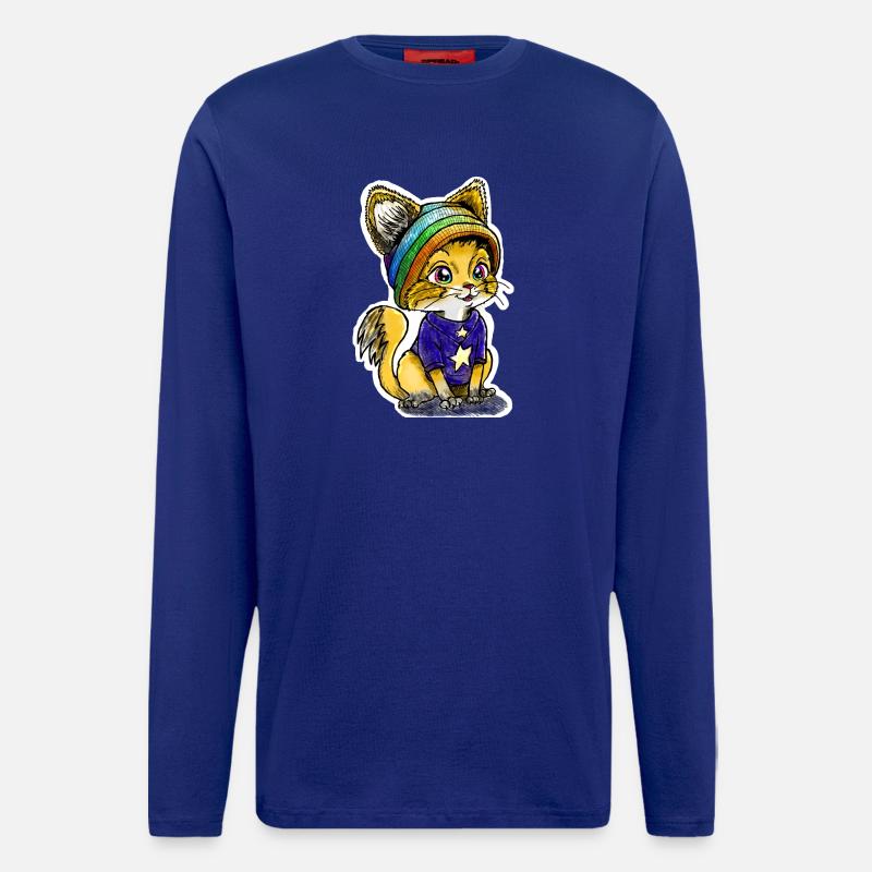 Rainbow Kitten - Longsleeve - made by SPREAD  - Iconic Blue