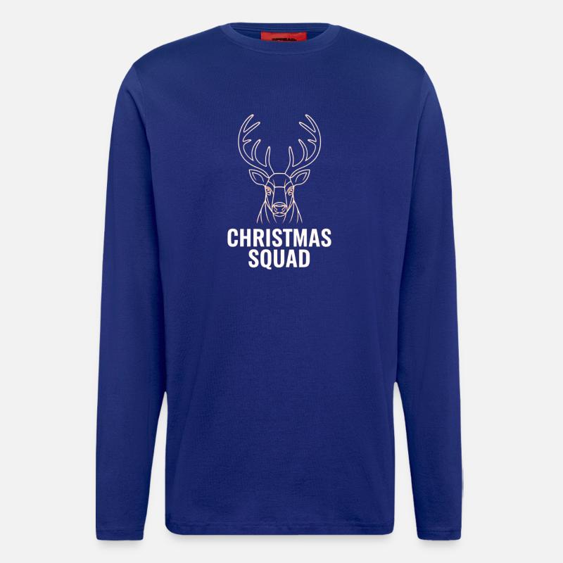 Neon Deer Squad Christmas - Longsleeve - made by SPREAD  - Iconic Blue