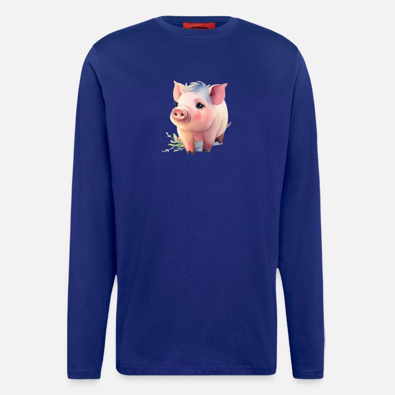 Ferkelchen - Langarmshirt - made by SPREAD  - Iconic Blue