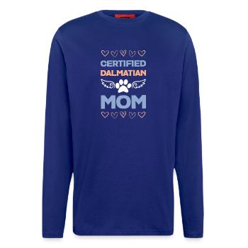 Zertifizierte Dalmatiner-Mama - Langarmshirt - made by SPREAD  - Iconic Blue - Vorne