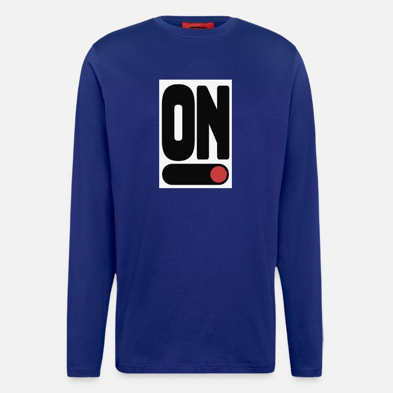 ON Statement Poster Minimal Design - Langarmshirt - made by SPREAD - Iconic Blue