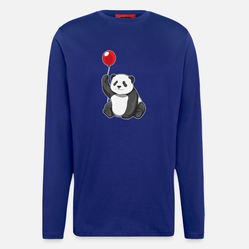 Panda Luftballon - Langarmshirt - made by SPREAD - Iconic Blue
