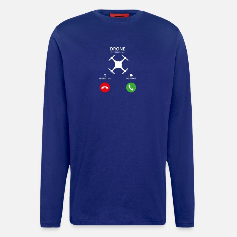 Call Mobile Call drone drone - Longsleeve - made by SPREAD  - Iconic Blue