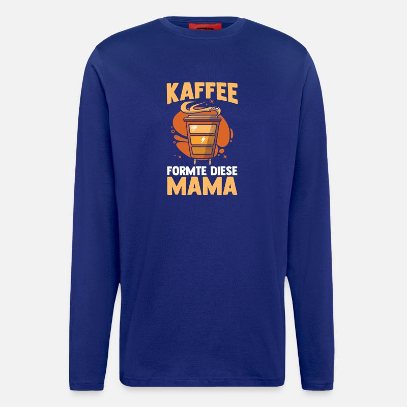 Kaffee Kaffeeliebhaber Mutter Mama - Langarmshirt - made by SPREAD  - Iconic Blue