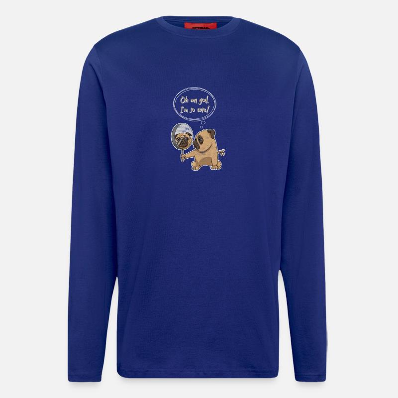 Cute Pug - Langarmshirt - made by SPREAD  - Iconic Blue