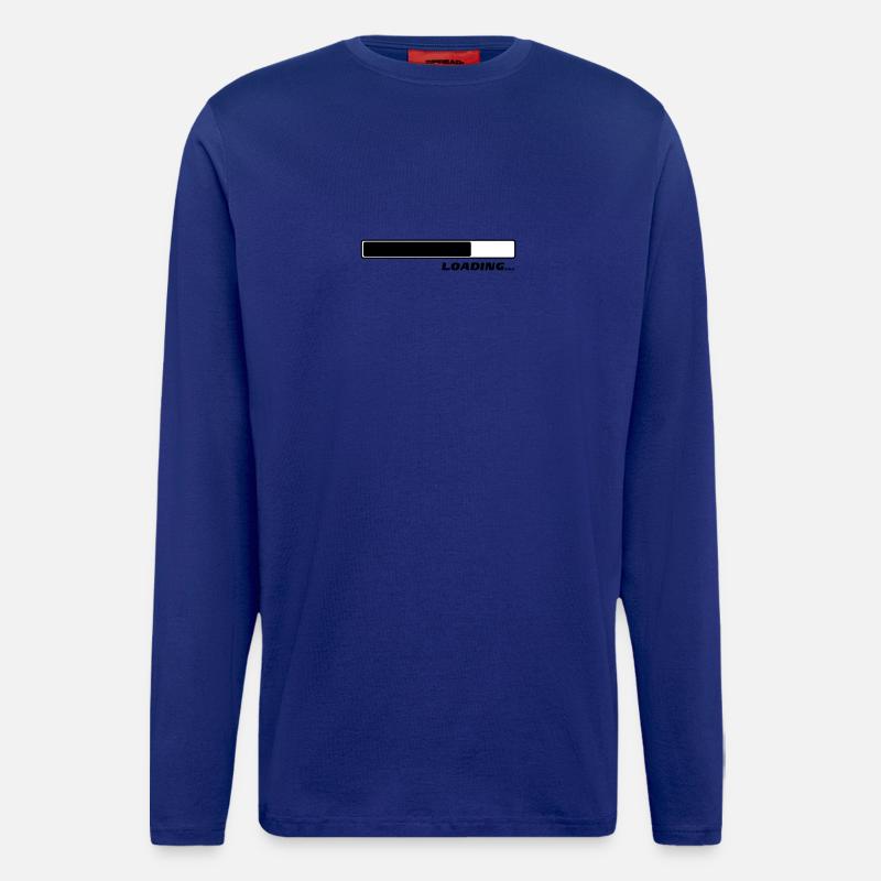 Loading Laden Ladebalken 2c - Langarmshirt - made by SPREAD  - Iconic Blue