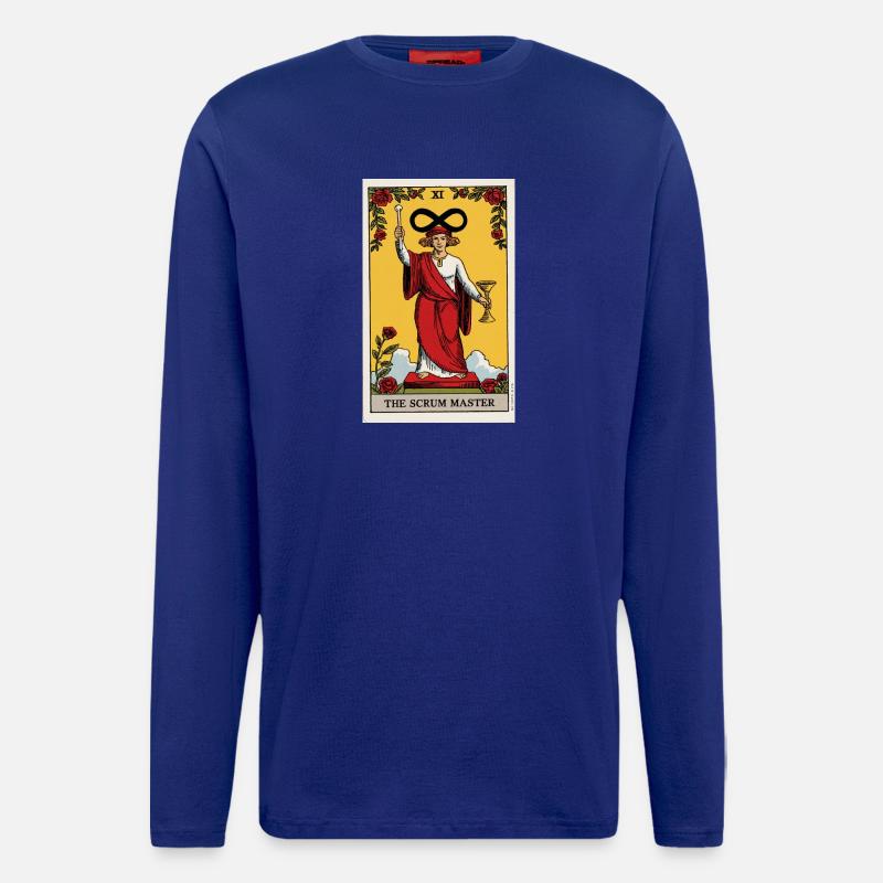 Das Infinity Tarot Scrum Master Design - Langarmshirt - made by SPREAD  - Iconic Blue