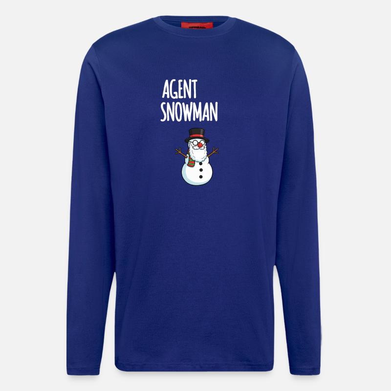 Agent Snowman - Langarmshirt - made by SPREAD - Iconic Blue