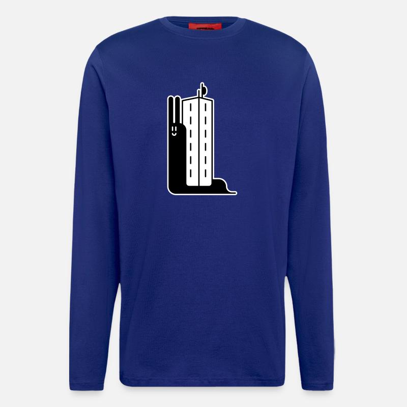 Block Snail - Langarmshirt - made by SPREAD  - Iconic Blue
