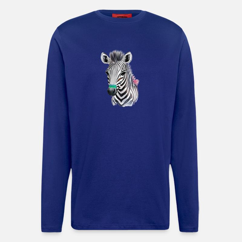 Zebafohlen - Langarmshirt - made by SPREAD  - Iconic Blue