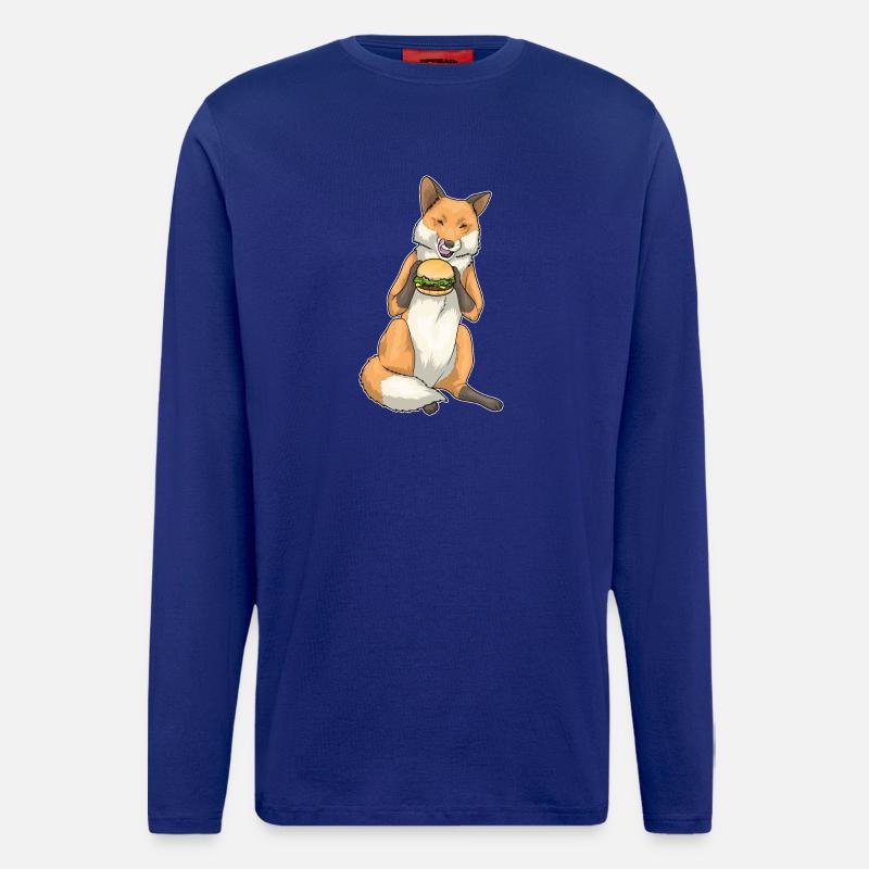Fuchs Burger - Langarmshirt - made by SPREAD - Iconic Blue