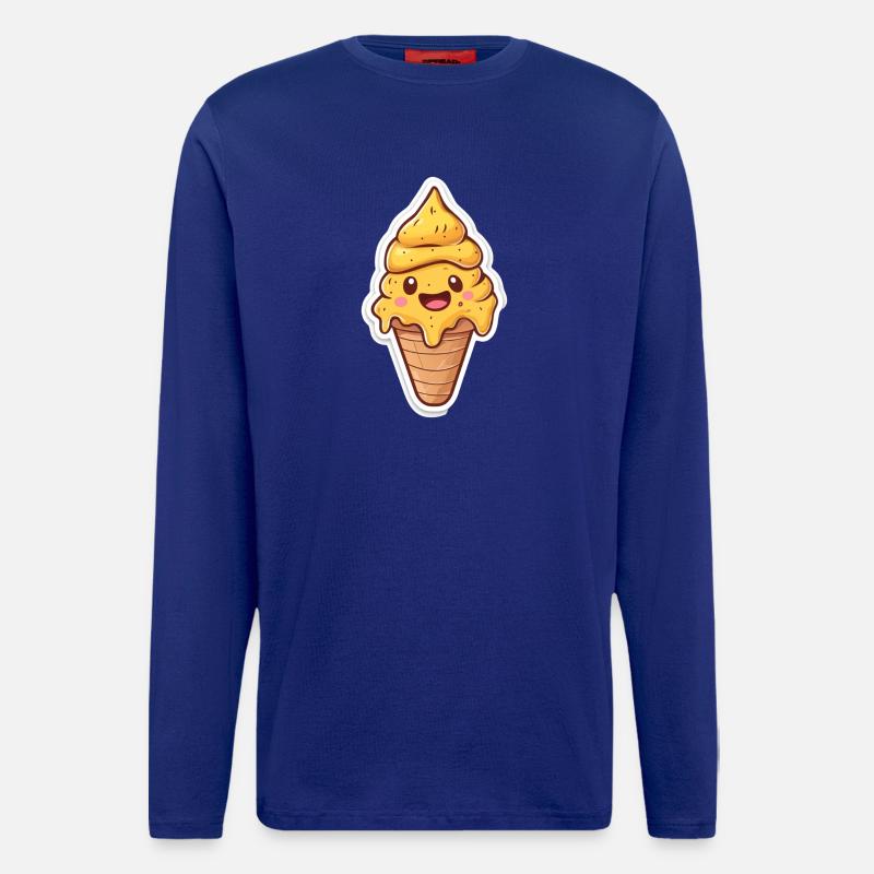 Eiscreme Eis - Langarmshirt - made by SPREAD  - Iconic Blue