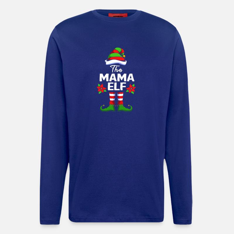 Elfe Elf Weihnachtsgeschenk Mutter Mama - Langarmshirt - made by SPREAD  - Iconic Blue