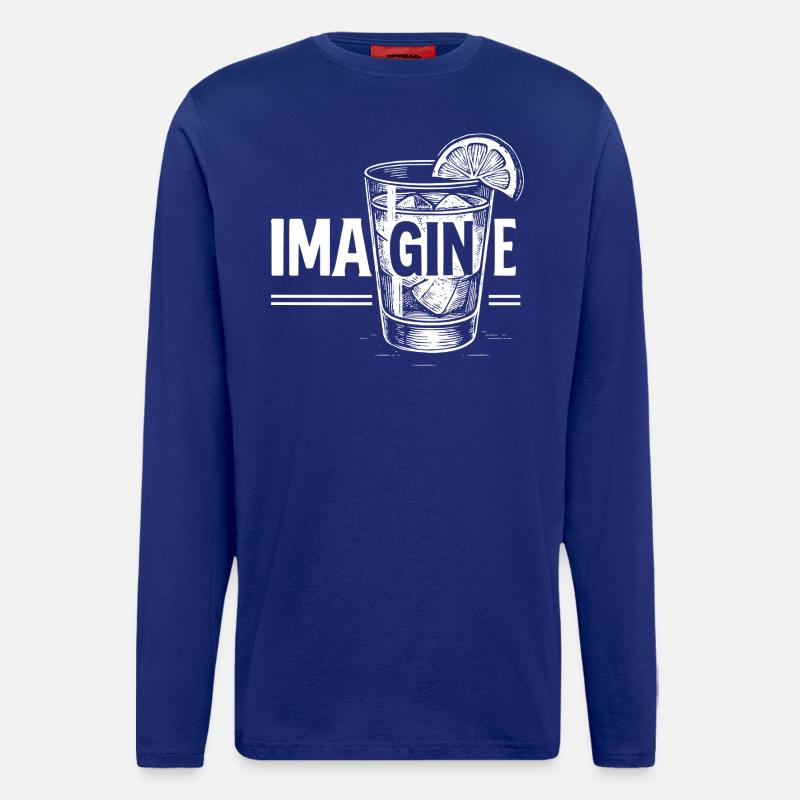 Imagine: Perfect gift idea! - Longsleeve - made by SPREAD  - Iconic Blue