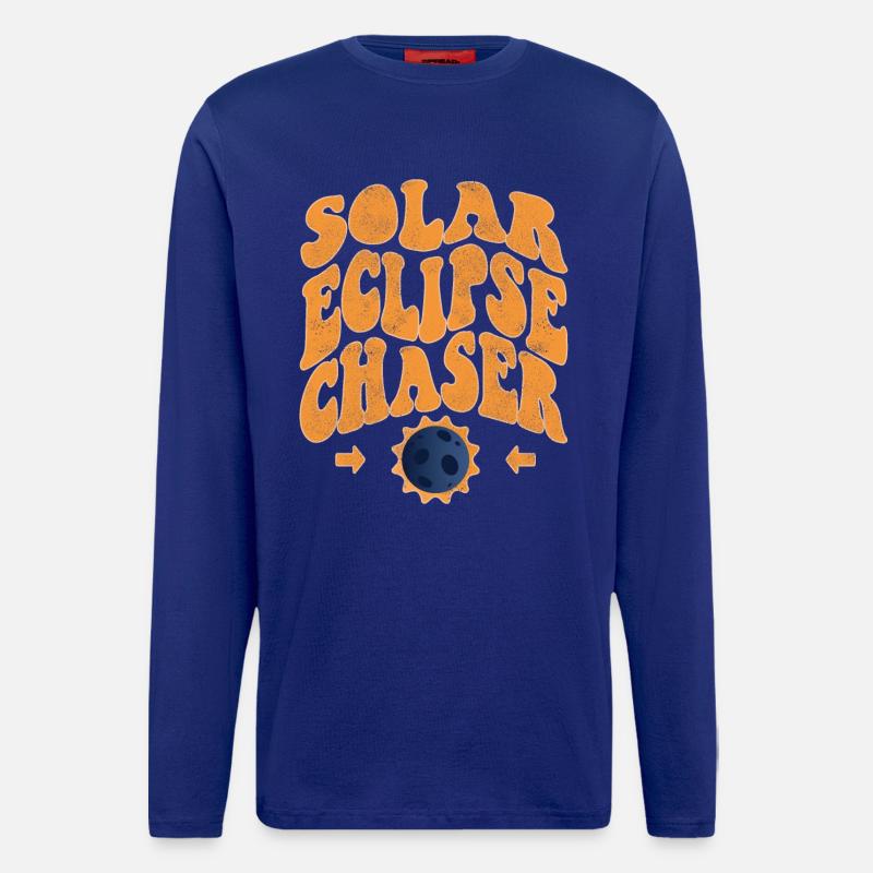 Solar eclipse chaser - Longsleeve - made by SPREAD  - Iconic Blue