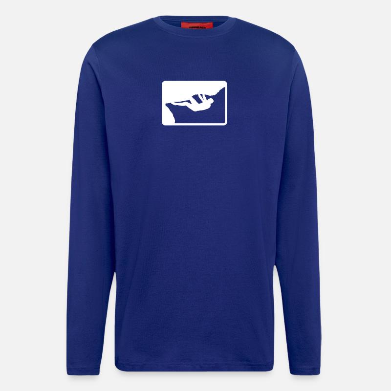 Outdoor Boulderer - Langarmshirt - made by SPREAD  - Iconic Blue