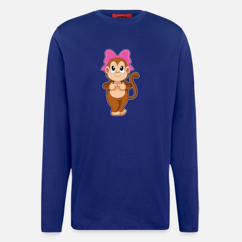 Monkey Bow - Longsleeve - made by SPREAD  - Iconic Blue