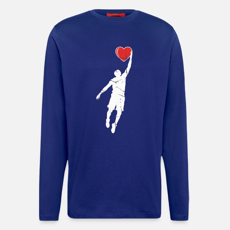 Herz Dunk - Langarmshirt - made by SPREAD  - Iconic Blue