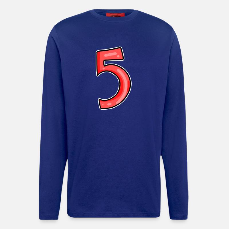 5 red - Longsleeve - made by SPREAD - Iconic Blue