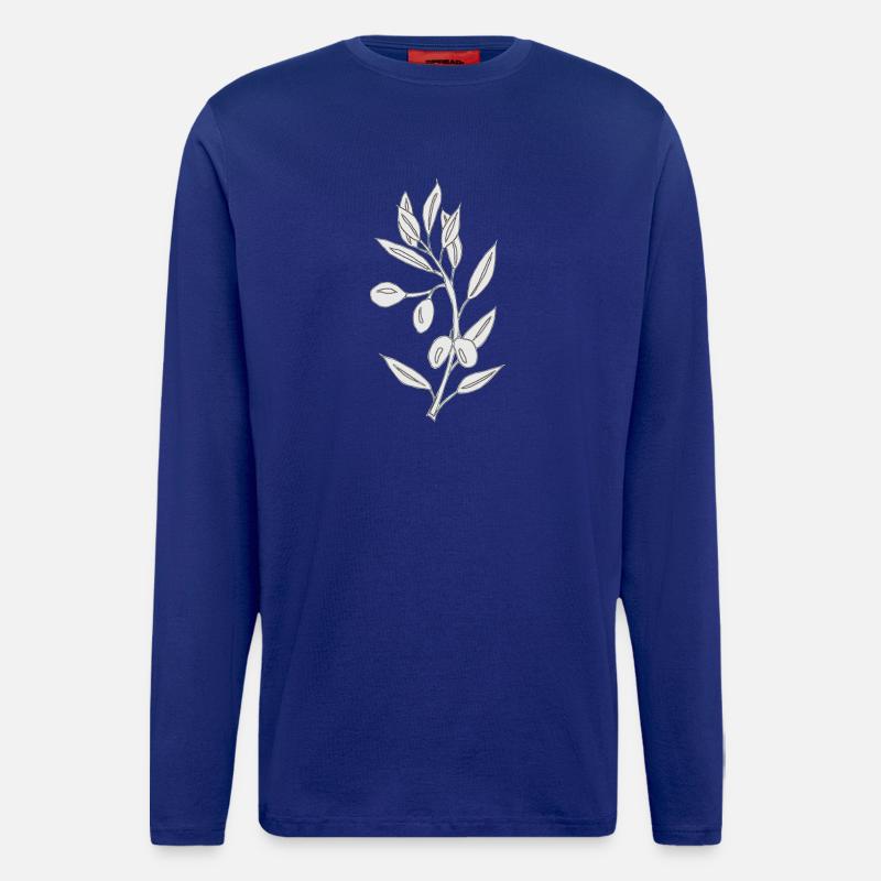 olive grau - Langarmshirt - made by SPREAD  - Iconic Blue