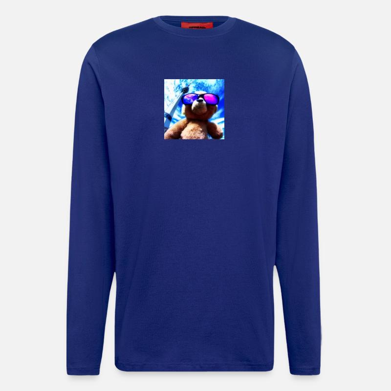 Teddy in Berlin III - Langarmshirt - made by SPREAD  - Iconic Blue