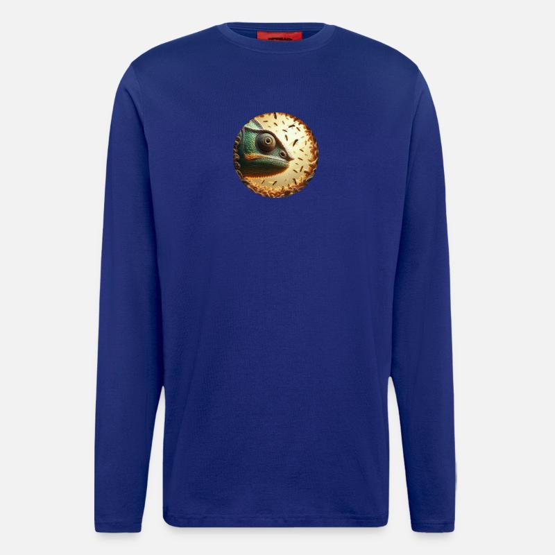 Chameleon with Bees Animation - Longsleeve - made by SPREAD  - Iconic Blue