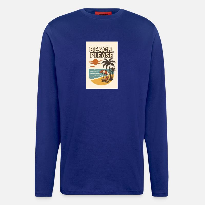 Beach, Please - Langarmshirt - made by SPREAD  - Iconic Blue