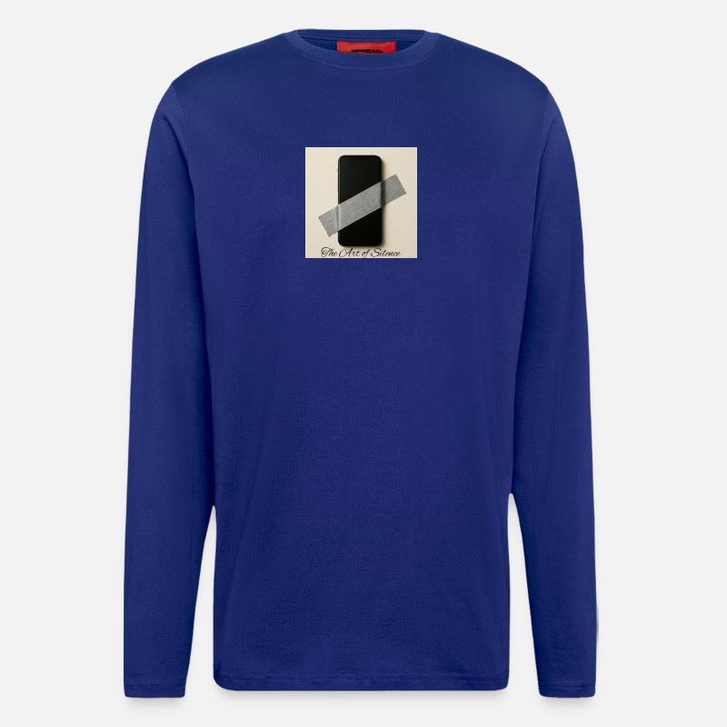 Silent Mobile Kunstdruck - Langarmshirt - made by SPREAD  - Iconic Blue