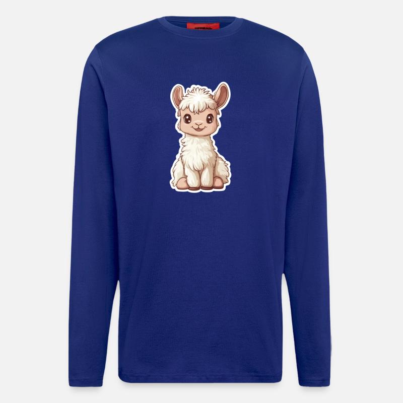Lama Alpaka Llama Tier Geschenk - Langarmshirt - made by SPREAD  - Iconic Blue