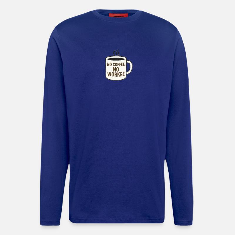 Humorous coffee mug with slogan - Longsleeve - made by SPREAD  - Iconic Blue