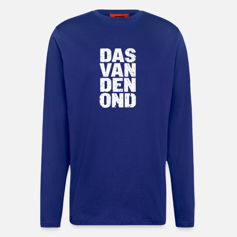 Das van den ond. Proverbes anversois - Manches longues bio décontracté fabriqué en UE - Iconic Blue