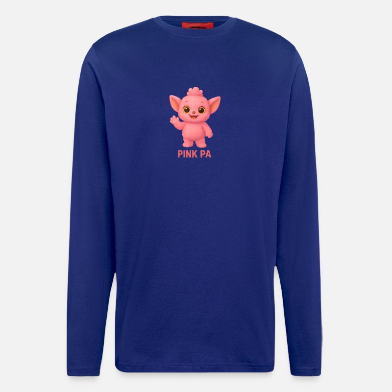 Pink PA Maskottchen Plüschfigur - Langarmshirt - made by SPREAD  - Iconic Blue
