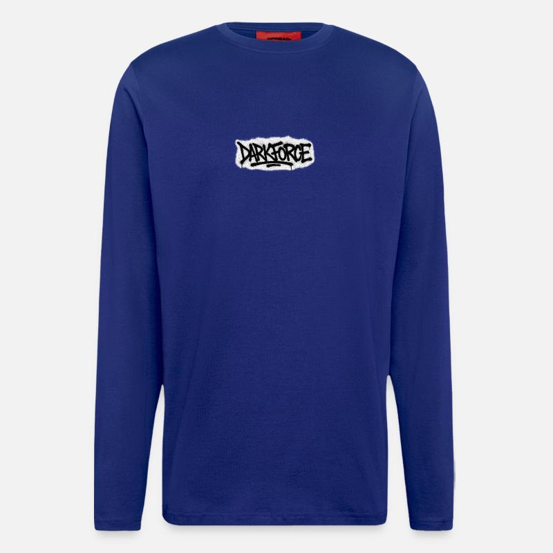DarkForce Graffiti Wordmark - Longsleeve - made by SPREAD - Iconic Blue