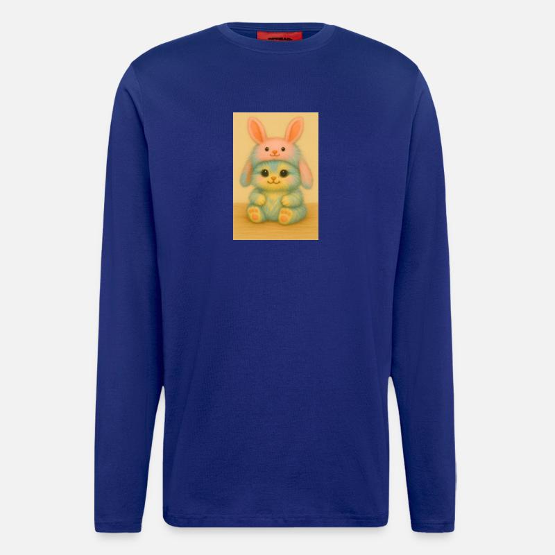 Pastel Plush Bunny Duo - Longsleeve - made by SPREAD  - Iconic Blue