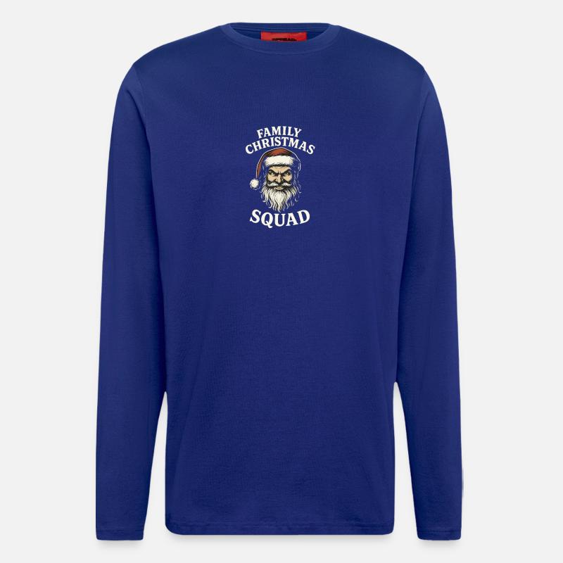 Familien Weihnachts Squad - Langarmshirt - made by SPREAD  - Iconic Blue