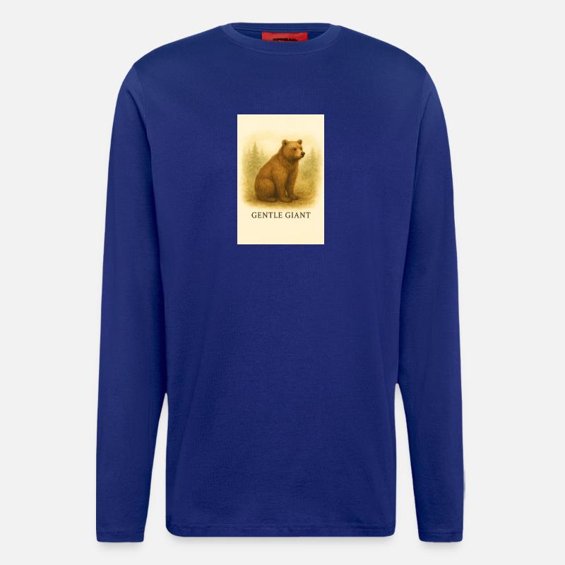 Weicher Riesenbär - Langarmshirt - made by SPREAD  - Iconic Blue