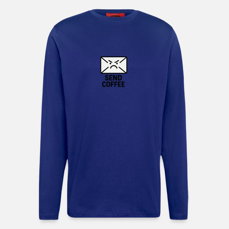 Wütender Brief mit Kaffee - Langarmshirt - made by SPREAD  - Iconic Blue