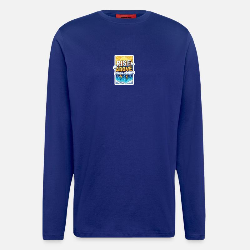 Über Stürme hinweg aufsteigen - Langarmshirt - made by SPREAD  - Iconic Blue