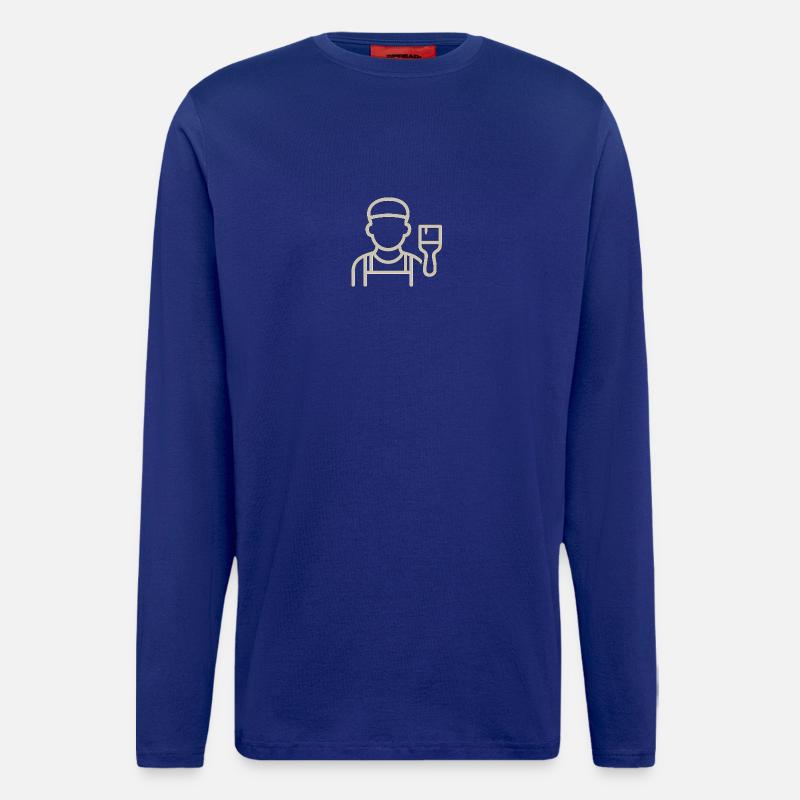 Der Maler - Langarmshirt - made by SPREAD  - Iconic Blue