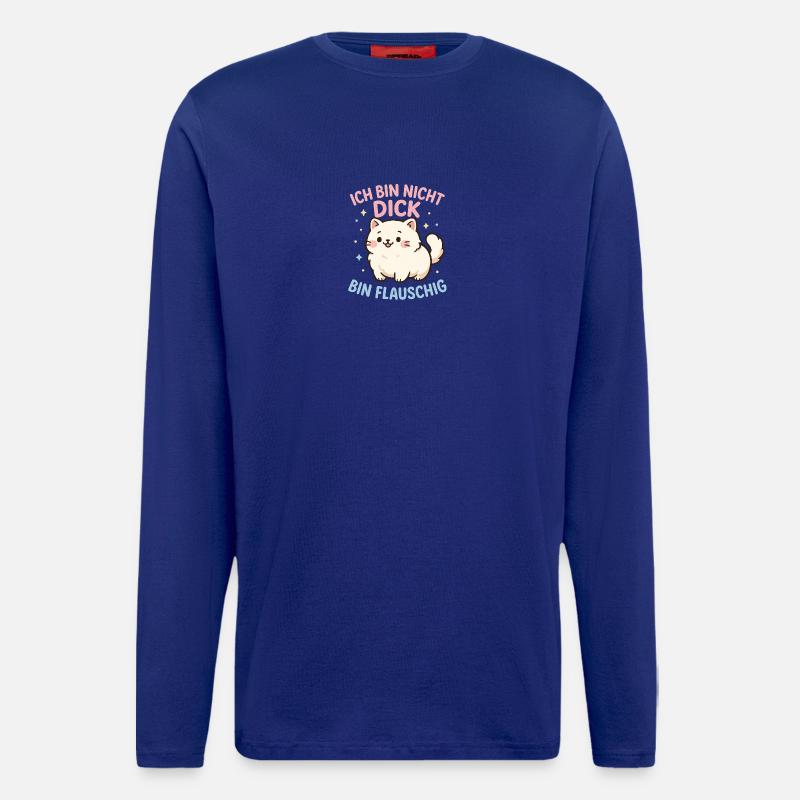 Bin nicht dick - Langarmshirt - made by SPREAD  - Iconic Blue