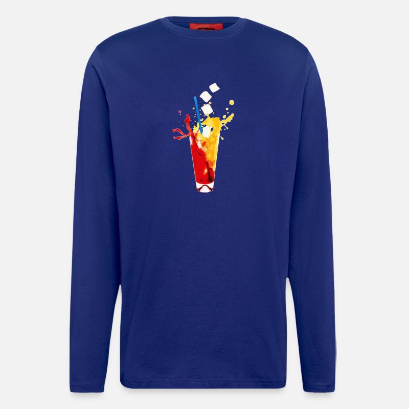 summer drink freezing cold - Longsleeve - made by SPREAD  - Iconic Blue
