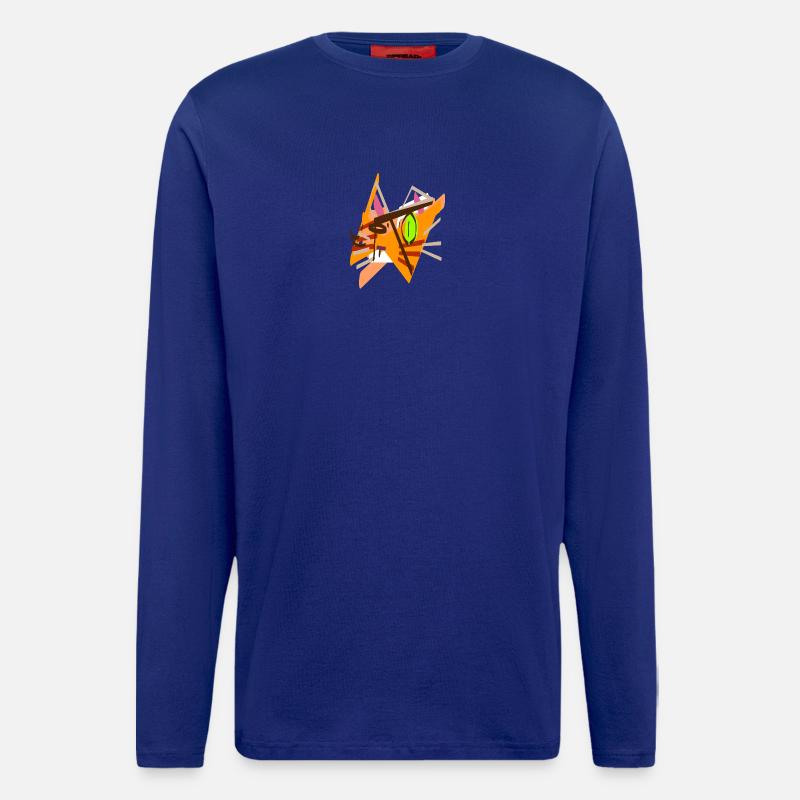 funny kitten abstract - Longsleeve - made by SPREAD - Iconic Blue
