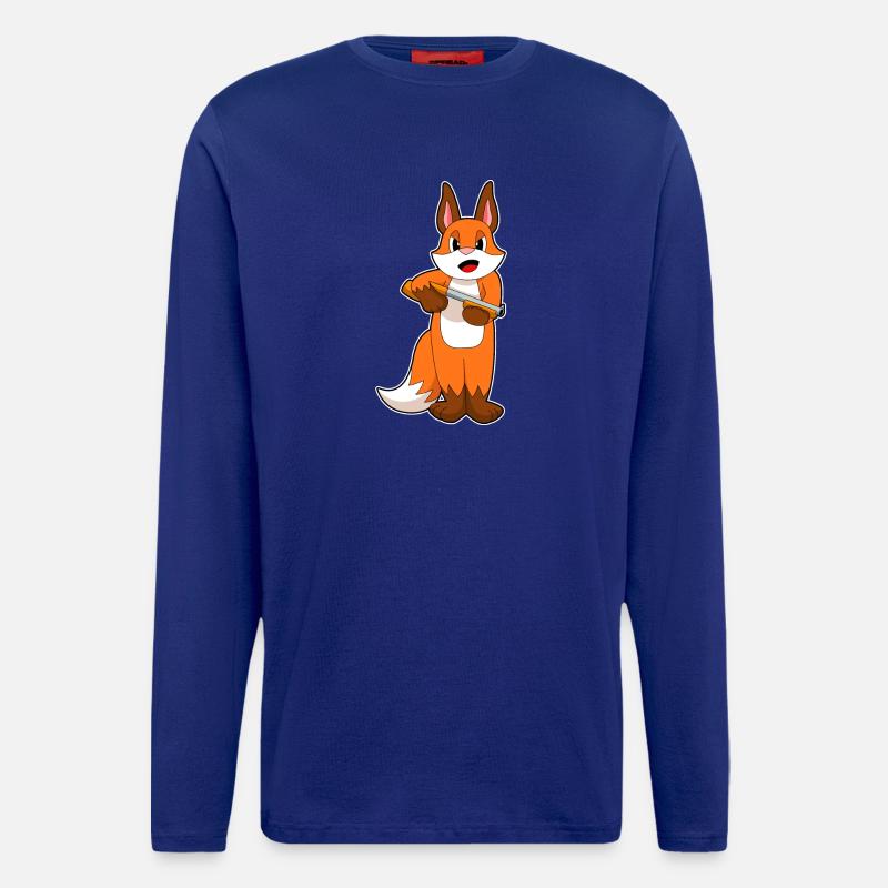 Fox Fusil de chasse - Manches longues bio décontracté fabriqué en UE - Iconic Blue