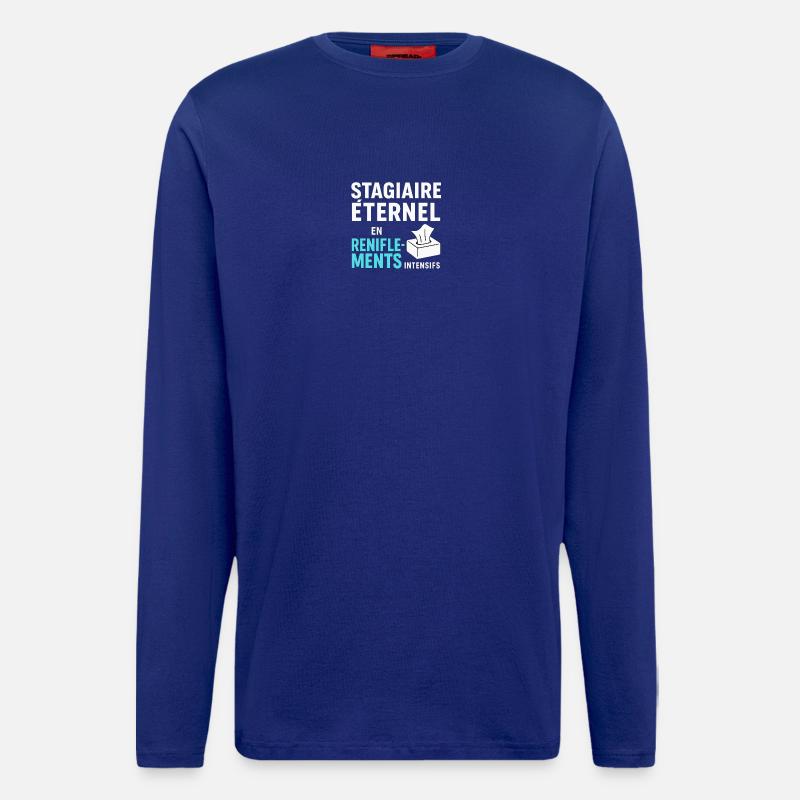 Eternal trainee in intensive sniffing - Longsleeve - made by SPREAD  - Iconic Blue