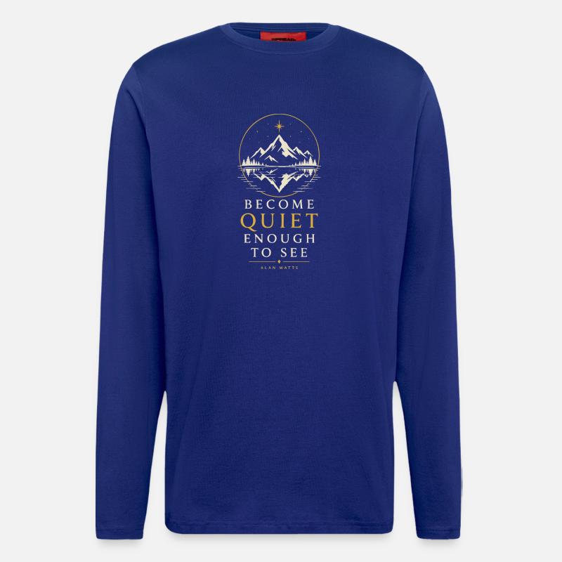 Quiet Mountain Reflection - Longsleeve - made by SPREAD - Iconic Blue