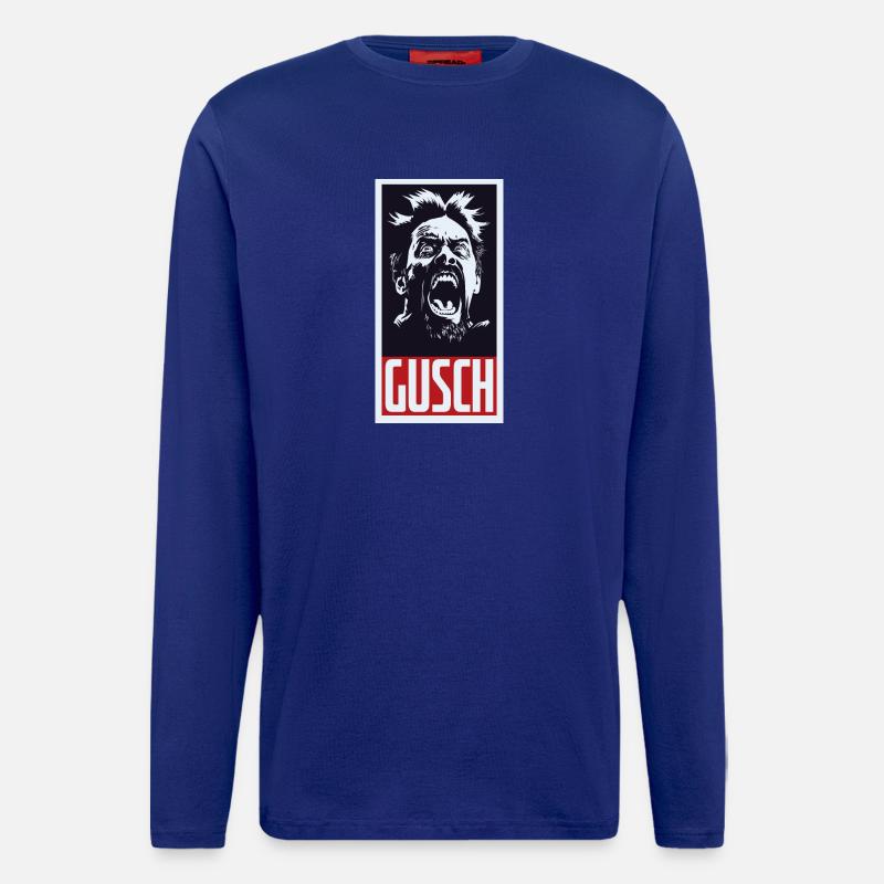 GUSCH Face - Langarmshirt - made by SPREAD  - Iconic Blue