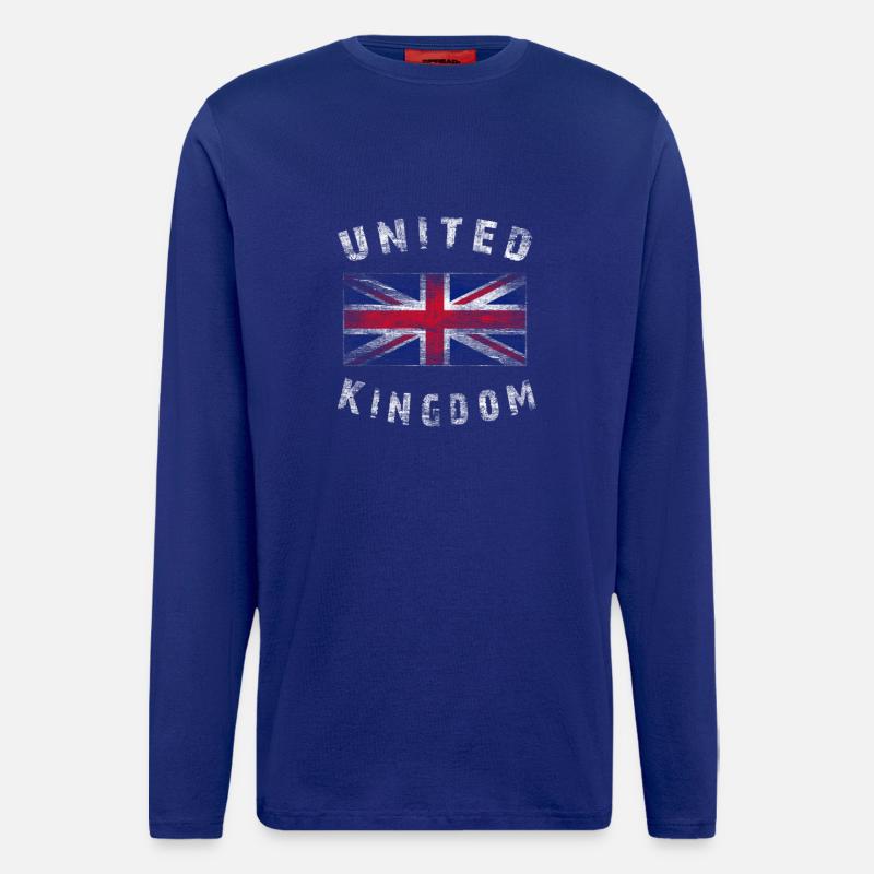 Union Jack - United Kingdom - Langarmshirt - made by SPREAD - Iconic Blue