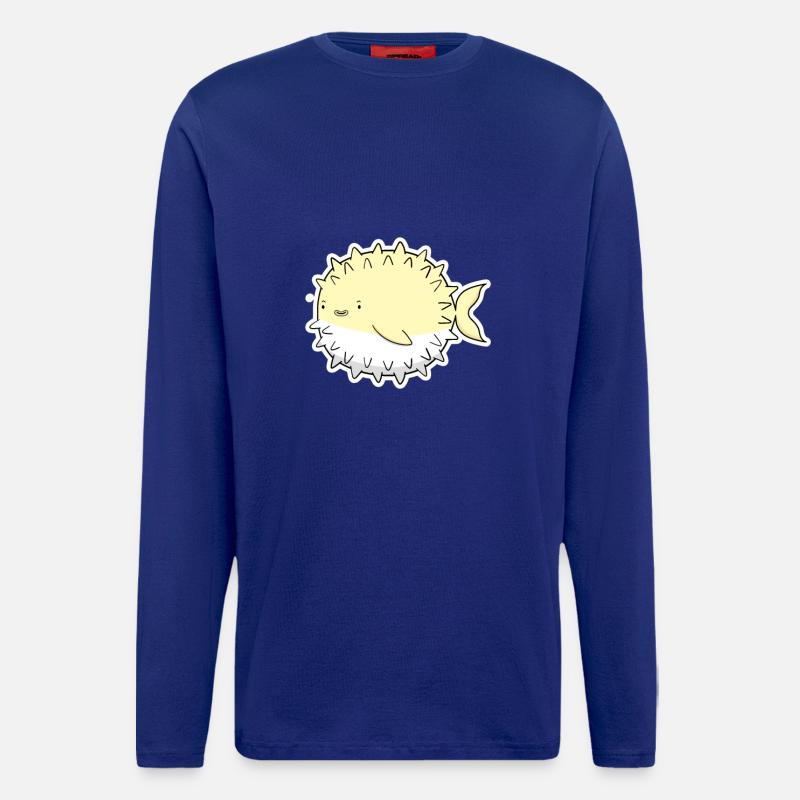 Pufferfisch - Langarmshirt - made by SPREAD  - Iconic Blue